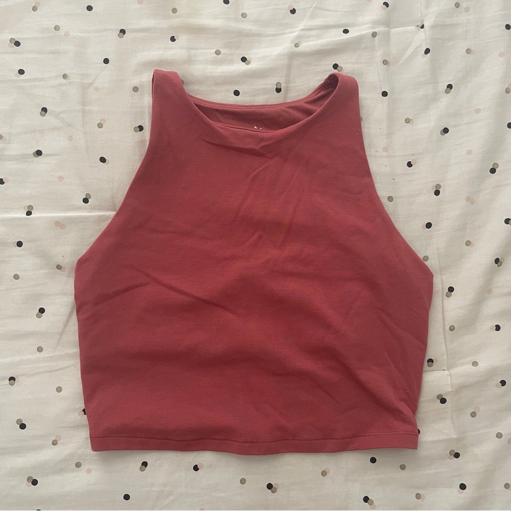 🆕 Old Navy Women's Orange Powerchill Long Line Activewear Crop Top
